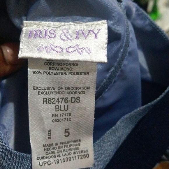 Iris + Ivy blue dress - Picture 4 of 6